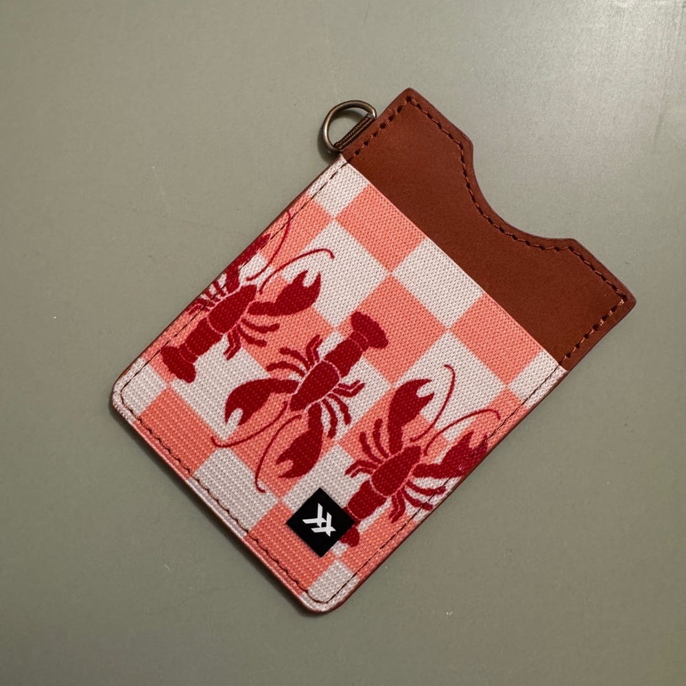 Thread Wallets Lobster Pattern Card Holder Wallet